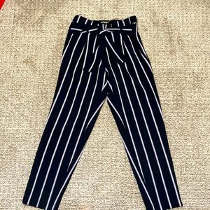 Black & White Pinstripe Pants